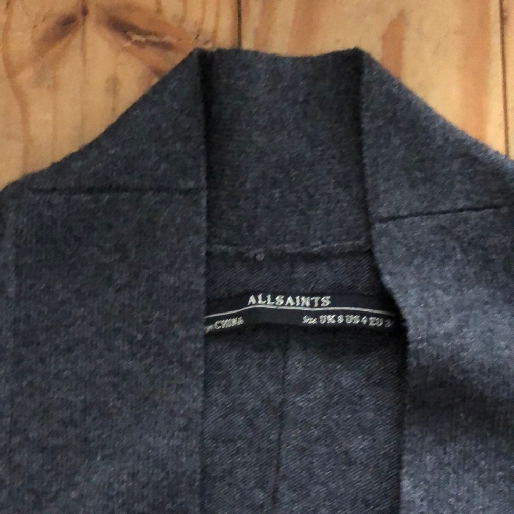 EUC All Saints Grey Tunic Sweater US 4 - Picture 2 of 8